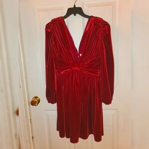 Red Velvet  dress